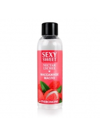 Массажное масло Sexy Sweet Nectar Lychee с феромонами и ароматом личи - 75 мл. - Биоритм - купить с доставкой в Пушкино