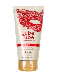 Интимный гель на водной основе Lube Tube Hot с разогревающим эффектом - 150 мл. - ORGIE - купить с доставкой в Пушкино