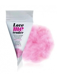 Съедобное согревающее массажное масло Love Me Tender Cotton Candy с ароматом сладкой ваты - 10 мл. - Love to Love - купить с доставкой в Пушкино