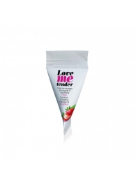 Съедобное согревающее массажное масло Love Me Tender Strawberry с ароматом клубники - 10 мл. - Love to Love - купить с доставкой в Пушкино