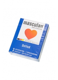 Презервативы с пупырышками Masculan Dotted - 3 шт. - Masculan - купить с доставкой в Пушкино