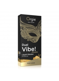 Съедобный гель Dual Vibe Pina Colada с эффектом вибрации и вкусом коктейля пина колада - 15 мл. - ORGIE - купить с доставкой в Пушкино