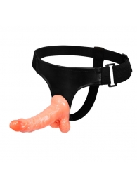 Реалистичный страпон на ремешках - 15,5 см. - Baile - купить с доставкой в Пушкино