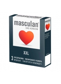 Презервативы увеличенного размера Masculan XXL - 3 шт. - Masculan - купить с доставкой в Пушкино