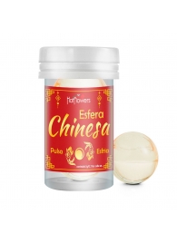 Интимный гель Chinesa Esfera с охлаждающе-пульсирующим эффектом (2 шарика по 3 гр.) - HotFlowers - купить с доставкой в Пушкино