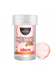 Лубрикант на масляной основе Hot Ball Plus с разогревающим эффектом (2 шарика по 3 гр.) - HotFlowers - купить с доставкой в Пушкино
