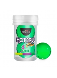 Лубрикант на силиконовой основе Hot Ball Plus с покалывающим эффектом (2 шарика по 3 гр.) - HotFlowers - купить с доставкой в Пушкино