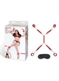 Красная фиксация на матрас Classic Bedspreader - Lux Fetish - купить с доставкой в Пушкино