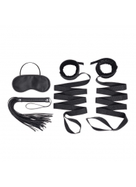 Эротический набор 4PC Bondage Bed Strap   Flogger Kit - Lux Fetish - купить с доставкой в Пушкино