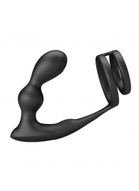 Черный вибростимулятор простаты с фиксацией кольцами Marshall - Baile - в Пушкино купить с доставкой