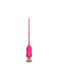 Розовый тонкий стимулятор Nipple Vibrator - 23 см. - I-MOON - купить с доставкой в Пушкино