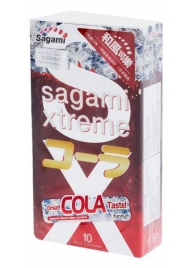 Ароматизированные презервативы Sagami Xtreme COLA - 10 шт. - Sagami - купить с доставкой в Пушкино