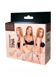 Набор из 3 мастурбаторов The Girl Next Door Tina - Dream Toys - в Пушкино купить с доставкой