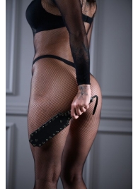 Кожаная шлепалка Sex Game с заклепками - 33 см. - БДСМ Арсенал - купить с доставкой в Пушкино