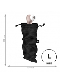 Черный мешочек для хранения игрушек Treasure Bag L - Satisfyer - купить с доставкой в Пушкино