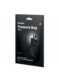 Черный мешочек для хранения игрушек Treasure Bag L - Satisfyer - купить с доставкой в Пушкино
