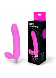 Розовый безремневой страпон Sexy Friend - 1137 - купить с доставкой в Пушкино