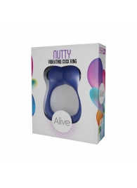 Синее эрекционное виброкольцо Nutty - Adrien Lastic - в Пушкино купить с доставкой