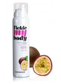 Массажная хрустящая пенка Tickle my body с ароматом маракуйи - 150 мл. - Love to Love - купить с доставкой в Пушкино