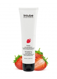 Лубрикант на водной основе Nuei Inlube с алоэ вера и ароматом клубники - 100 мл. - Nuei cosmetics - купить с доставкой в Пушкино