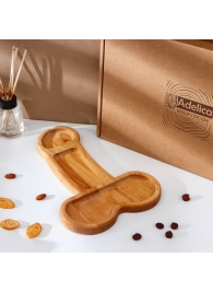 Деревянное блюдо для подачи в форме члена (32,5 х 20 х 1,7 см) - Сима-Ленд - купить с доставкой в Пушкино