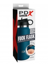 Мастурбатор-вагина в синей колбе F*ck Flask - Pipedream - в Пушкино купить с доставкой
