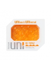 Оранжевый мастурбатор-стимулятор Tenga Uni Topaz - Tenga - в Пушкино купить с доставкой