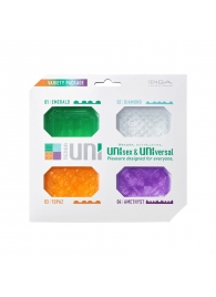 Набор из 4 мастурбаторов-стимуляторов Tenga Uni Variety Pack - Tenga - в Пушкино купить с доставкой