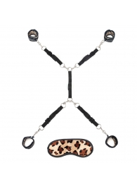 Леопардовая фиксация на матрас для рук и ног Classic Bedspreader - Lux Fetish - купить с доставкой в Пушкино