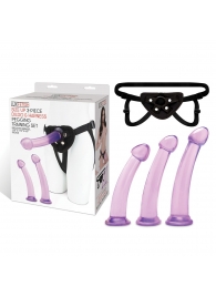 Тренировочный набор с тремя насадками Pegging Training Set - Lux Fetish - купить с доставкой в Пушкино