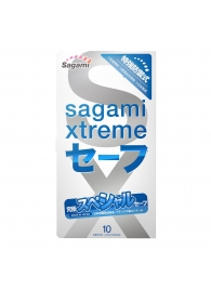 Презервативы Sagami Xtreme Ultrasafe с двойным количеством смазки - 10 шт. - Sagami - купить с доставкой в Пушкино