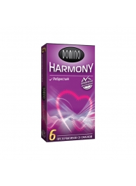 Презервативы с рёбрышками Domino Harmony - 6 шт. - Domino - купить с доставкой в Пушкино