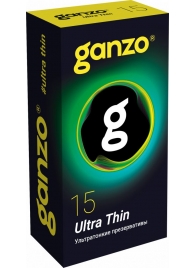 Прозрачные ультратонкие презервативы Ganzo Ultra thin - 15 шт. - Ganzo - купить с доставкой в Пушкино