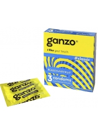 Классические презервативы с обильной смазкой Ganzo Classic - 3 шт. - Ganzo - купить с доставкой в Пушкино