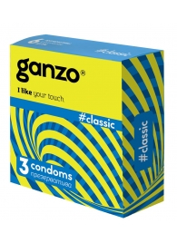 Классические презервативы с обильной смазкой Ganzo Classic - 3 шт. - Ganzo - купить с доставкой в Пушкино