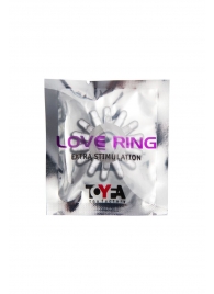 Прозрачное гелевое эрекционное кольцо с шипиками - Toyfa Basic - в Пушкино купить с доставкой