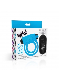 Голубое эрекционное виброкольцо 28X Remote Control Vibrating Cock Ring   Bullet - XR Brands - в Пушкино купить с доставкой
