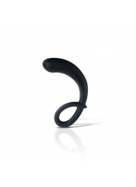 Черный массажер простаты Curving Curt - 13 см. - MyStim - купить с доставкой в Пушкино