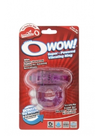 Фиолетовое эрекционное виброкольцо OWOW PURPLE - Screaming O - в Пушкино купить с доставкой