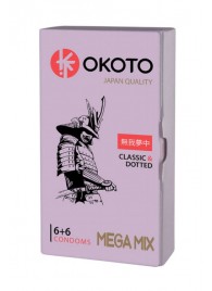 Презервативы OKOTO Mega Mix - 12 шт. - Sitabella - купить с доставкой в Пушкино