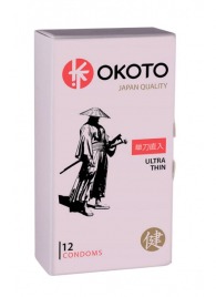 Тонкие презервативы OKOTO Ultra Thin - 12 шт. - Sitabella - купить с доставкой в Пушкино