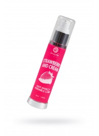 Массажное масло 2-в-1 с разогревающим эффектом и вкусом клубники со сливками - 50 мл. - Secret Play - купить с доставкой в Пушкино