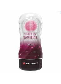 Прозрачный текстурированный мастурбатор Vacuum Cup Masturbator Black Hole - Baile - в Пушкино купить с доставкой