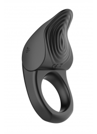 Черное эрекционное виброкольцо Vibro Lust Ring - MALESATION - в Пушкино купить с доставкой