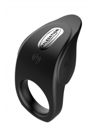 Черное эрекционное виброкольцо Vibro Lust Ring - MALESATION - в Пушкино купить с доставкой