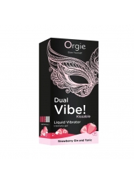 Съедобный жидкий вибратор Dual Vibe! со вкусом клубничного джина с тоником - 15 мл. - ORGIE - купить с доставкой в Пушкино