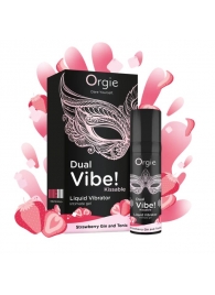 Съедобный жидкий вибратор Dual Vibe! со вкусом клубничного джина с тоником - 15 мл. - ORGIE - купить с доставкой в Пушкино