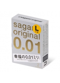 Презервативы Sagami Original 0.01 L-size увеличенного размера - 2 шт. - Sagami - купить с доставкой в Пушкино