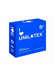 Классические презервативы Unilatex Natural Plain - 3 шт. - Unilatex - купить с доставкой в Пушкино