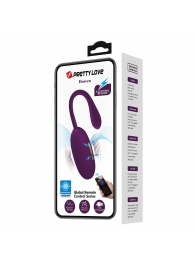 Фиолетовое виброяйцо с электростимуляцией Doreen - Baile - купить с доставкой в Пушкино